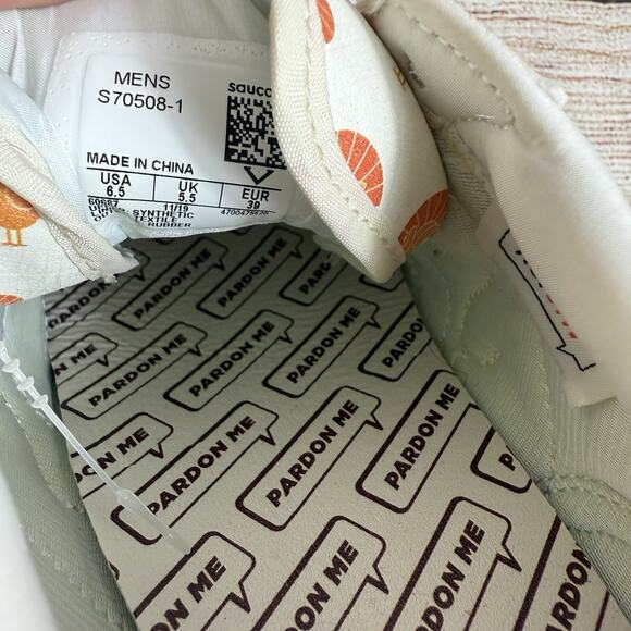 Saucony X Pardon Me Jazz Original "Thanksgiving Turkey" Print Sneakers Mens 6.5 - Picture 10 of 14